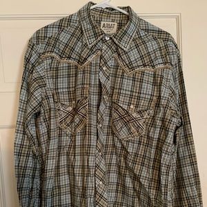 Ariat Men’s Western shirt, large, excellent cond.